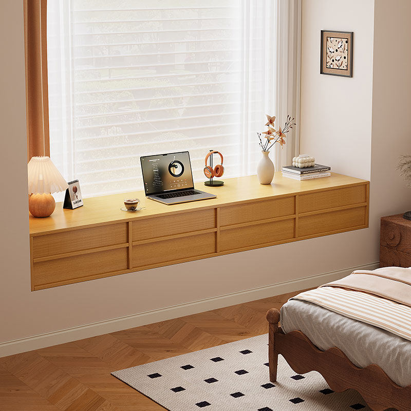 实木飘窗柜定制收纳储物柜一体阳台柜2026新款书桌抽屉式飘窗柜子,淘宝优惠券,粉丝福利购,淘宝优惠卷