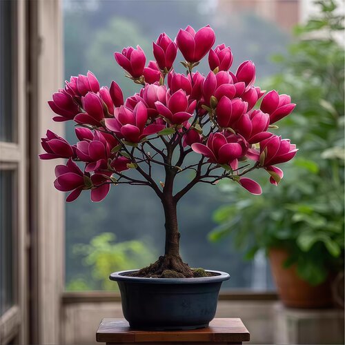 四季矮化玉兰花树苗盆栽花苗红玉兰花紫玉兰花树花卉庭院耐开花 - 图3