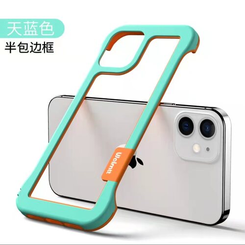 透气边框散热苹果16Promax手机壳iphone13新款12散热11软胶15无边框14耐脏潮流xr网红男女防摔plus半包保护套 - 图2