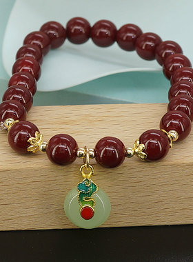 清仓甩！新中式国风仿朱砂国潮手串景区热销平安扣义乌饰品货源