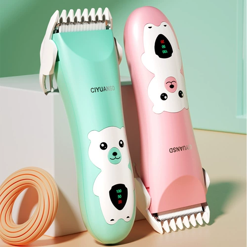 Детская водонепроницаемая электрическая машинка для стрижки волос для новорожденных для раннего возраста
