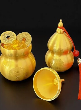 厨房专用黄铜避火龙瓶铜葫芦摆件