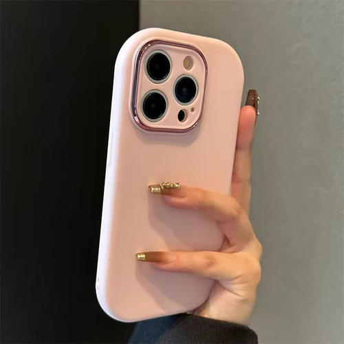 椭圆边简约纯色肤感适用于VIVO Y500手机壳vivoY300I/200I全包Y78+新Y33T女款VIVOY35M+ 精胖y36/y31s - 图2