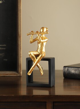 速发客厅音乐摆队电件柜高端大气上档次乐视人物简约摆设工艺品