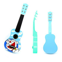 Wooden Guitar Children Music Toy Guitar Folk Guitar can play 6 strings 12 Sound Guitar Enlightenment Musical Instrument Blue