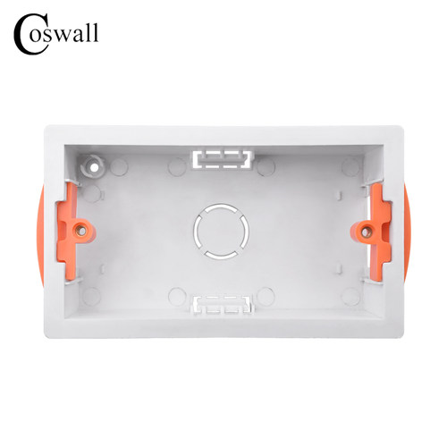 86/146/172石膏板专用暗盒 空心墙柜体插座底盒双盒英式147接线盒 - 图1