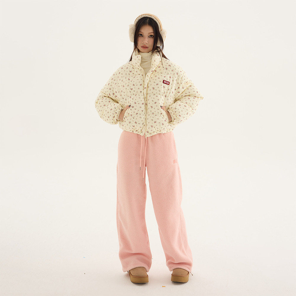 美式小碎花立领短款棉服女2025新款冬季加厚肯豆风棉袄面包服外套,淘宝优惠券,粉丝福利购,淘宝优惠卷