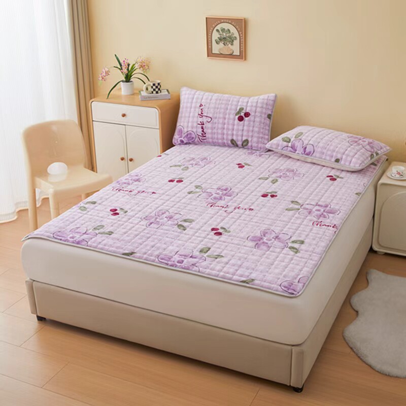 A类牛奶绒床护垫加绒床褥子秋冬保暖夹棉牛奶绒星星床护垫,淘宝优惠券,粉丝福利购,淘宝优惠卷