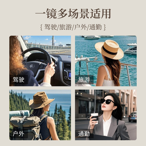 墨镜可套近视镜女款折叠套镜户外开车专用防晒防紫外线偏光太阳镜 - 图3