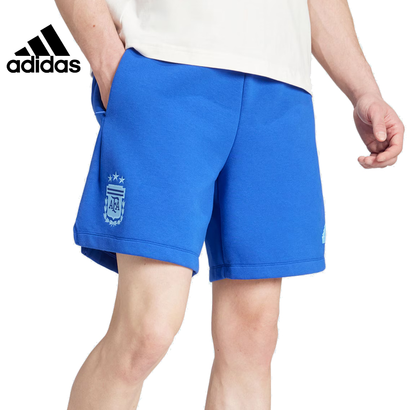 adidas阿迪达斯男子阿根廷足球运动训练休闲五分裤短裤IU2150 - 图0
