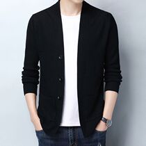 Mens knit cardiovert jacket blouse for mens fall ultra-light and young mens youth casual big code mens wave
