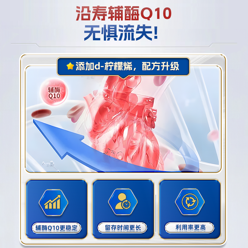 沿寿辅酶q10泛醌心脏coq10呵护心肌心脏软胶囊氧化型美国原装进口,淘宝优惠券,粉丝福利购,淘宝优惠卷