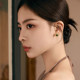 Saturday Fortune Earrings Women's Geometric Earrings S925 Silver Gold Color High-end Niche 520 Gift for Girlfriend