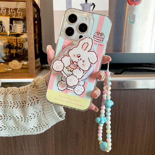 研派磁吸16Pro手机壳适用苹果15promax支架iPhone13手链14透明12防摔华为mate60pro新款p70高级感女por保护套 - 图2