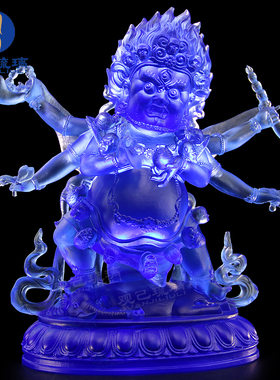 观己琉璃六臂玛哈嘎拉琉璃大黑天