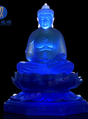 三世佛寺院三宝佛观己琉璃