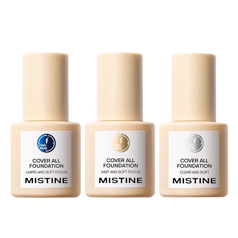 蜜丝婷丝滑柔雾粉底小蓝盾粉底液遮瑕持久不脱妆干混油皮女 - 图3