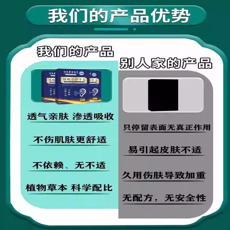 神经性耳鸣王克星耳鸣耳聋专用药贴膏特效蝉鸣耳朵嗡嗡响膏耳康贴 - 图0