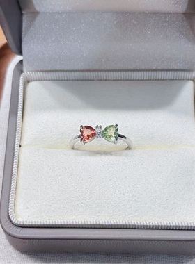 Dreamer饰品天然碧玺戒指女小众设计感高级轻奢送闺蜜新年礼物