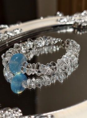 Dreamer饰品天然白水晶手链女小众设计感高级轻奢送闺蜜新年礼物