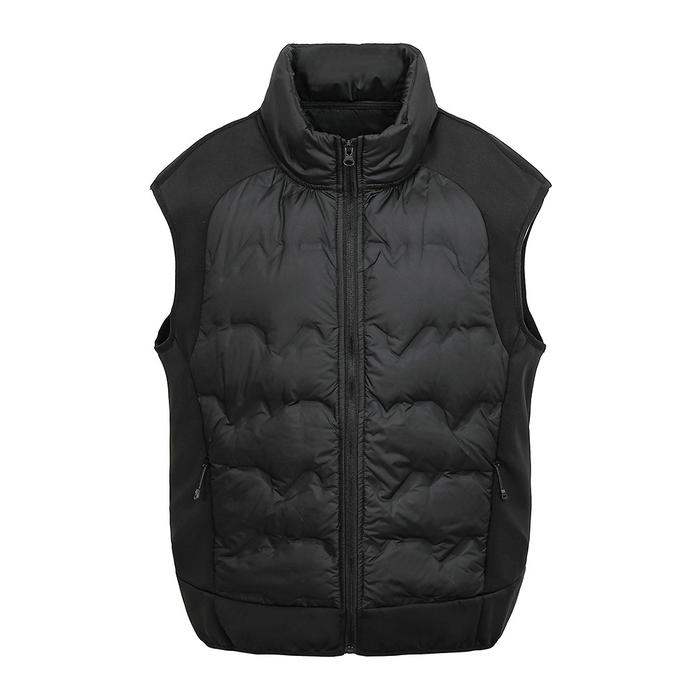 九江羽绒服年冬季新款男青年潮牌休闲立领轻薄羽绒保暖马甲外套潮 - 图1