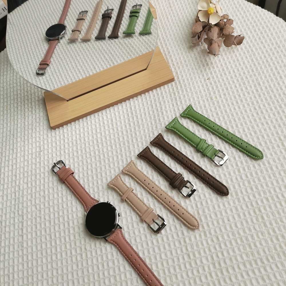 适用华米GTR4表带GTR3PRO/GTS3/GTS4mini细款真皮手链米动青春版智能运动手表1/2/3代小蛮腰柔软运动小众腕带 - 图3