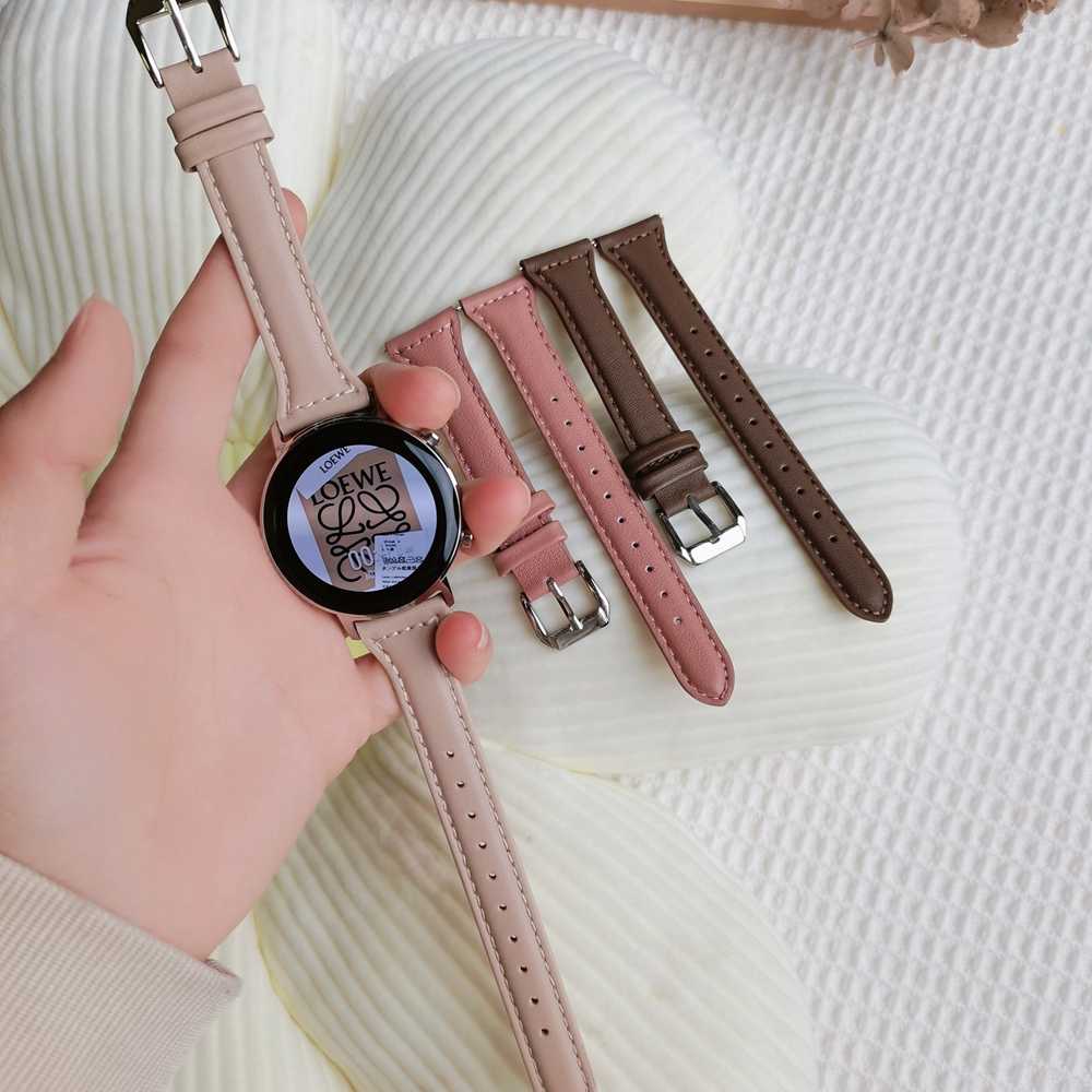 适用华米GTR4表带GTR3PRO/GTS3/GTS4mini细款真皮手链米动青春版智能运动手表1/2/3代小蛮腰柔软运动小众腕带 - 图2