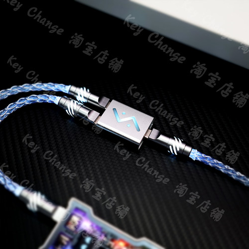 双8K分离式一拖二单晶铜航插线数据线WOOTING60EV63电竞键盘USB-C - 图3
