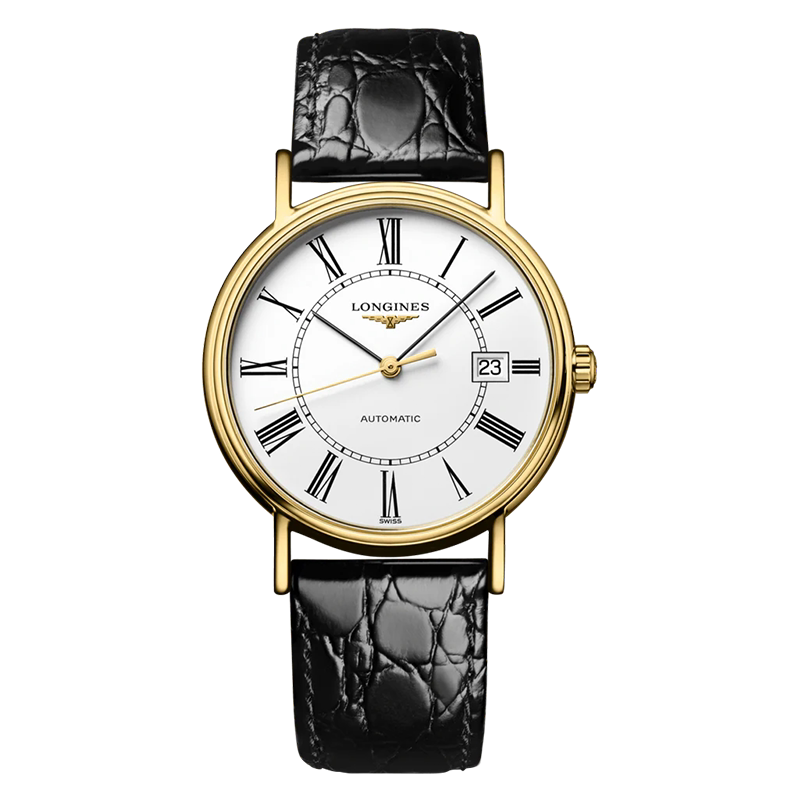 Swiss Longines automatic mechanical gold watch