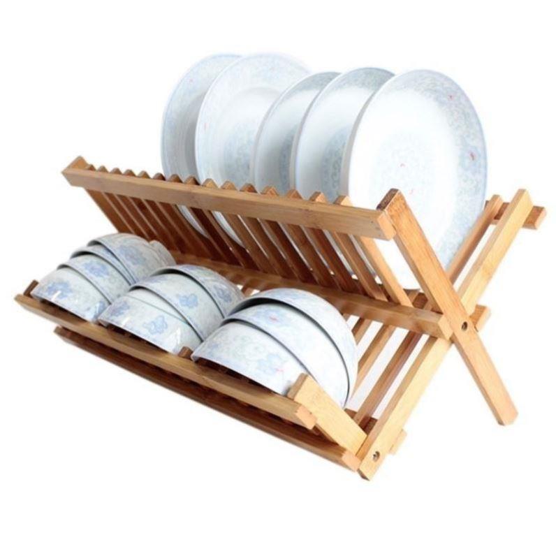 receive a shelf drain dish rack bamboo dishes dishes - 图3