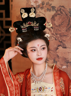 古代汉服女款头饰全套唐制公主仙气古风发饰一套成人步摇流苏簪子