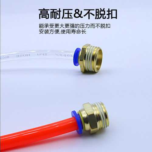 气管快速接头气动元件PC8-02螺纹直通快接气源气缸外丝10-01 - 图1