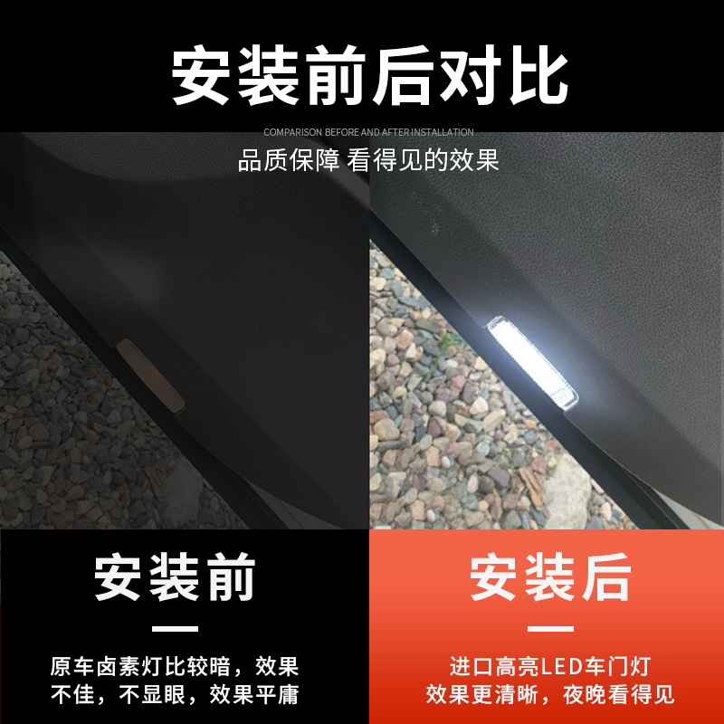 适用英菲尼迪迎宾灯Q50LJX35Q70LQX60车门灯白光迎宾灯改装LED灯 - 图2