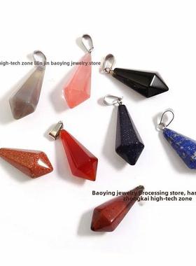 1pc Hexagonal Crystals 27x13mm Natural Stones Energy Gemston