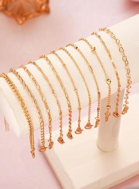 Bracelets set of 11 pieces跨境镂空爱心麻花链条手链手饰11件套