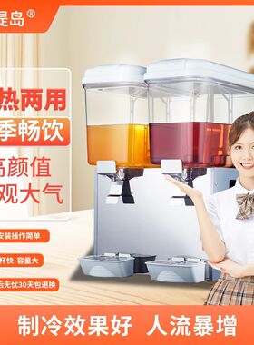 西堤岛饮料机商用冷热双