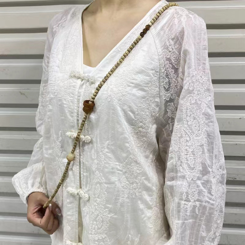 星月菩提精品原生态鸡油黄7*6mm老型珠手机斜挎包包斜挎金属卡扣