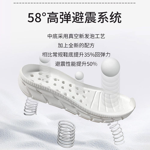 LOTTO乐途男鞋2026新款春秋黑色休闲运动鞋防滑网面透气减震跑鞋 - 图3