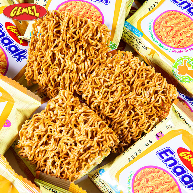 GEMEZ Indonesian Chicken Crispy Noodles BBQ Flavor Full Box