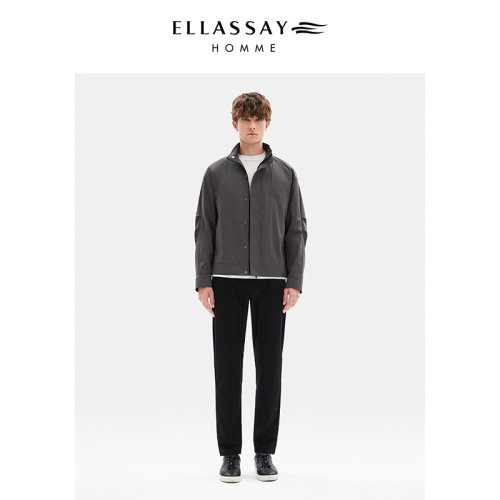 ELLASSAY歌力思男装行政夹克高领防风外套商务休闲 - 图0