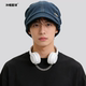 Cold Hat Planet Autumn and Winter Small Brim Face Showing Small Pile Hat