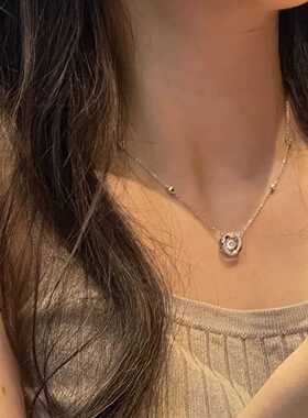 小众跳动的心送女友轻奢项链