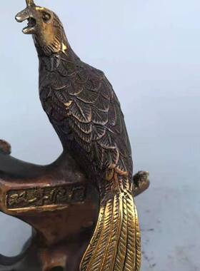 新品纯铜喜上眉梢摆件创意装饰品喜鹊梅J花招财客厅办公室结婚礼