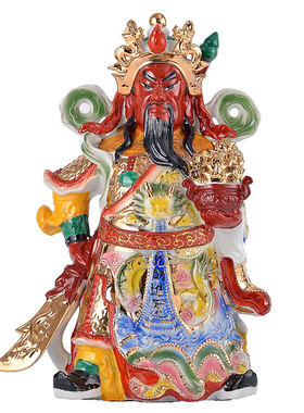 极速关二爷e神像武财神关公像财神爷佛像横刀武财神摆件