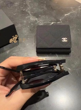 Chanel香奈儿25P新款黑色太阳镜
