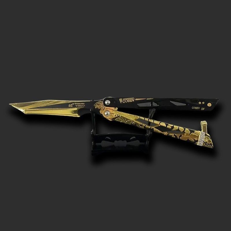 三角洲行动周边影锋蝴蝶刀北极星近战武器金属玩具模型合金摆件 - 图1