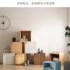 Sufa kitchen bookcase storage cabinet multi-layer glass door bookcase storage rack desktop room storage box floor-standing free combination grid