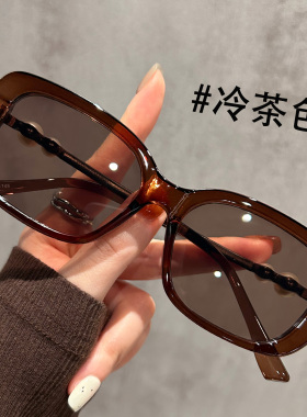 抹茶绿墨镜女款2025新款珍珠设计