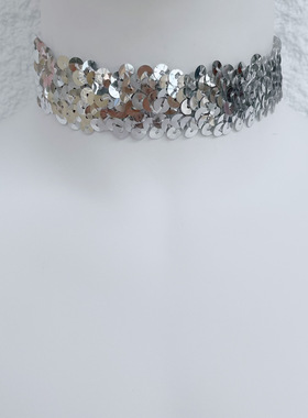 亮片项圈小众气质项链颈链choker