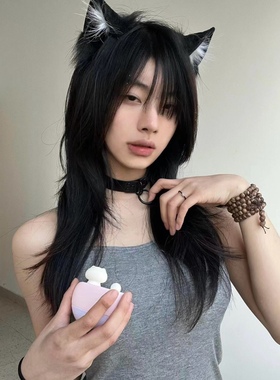 27Usr皮革暗黑色项圈项链choker